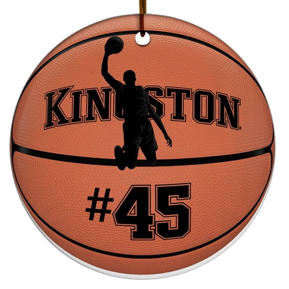 Basketball Player Christmas Ornaments, with Players Name and Number Basketball Player Christmas Ornament Gift, Unique Basketball Christmas Ornament 2025