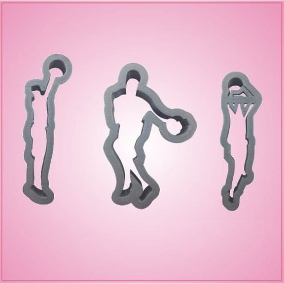 Basketball Player Cookie Cutter Set