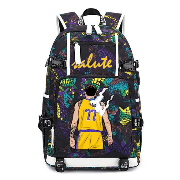 Basketball Player D-oncic Multifunction Backpack Travel Taptop Daypack Fans Bag For Men Women (B-1)