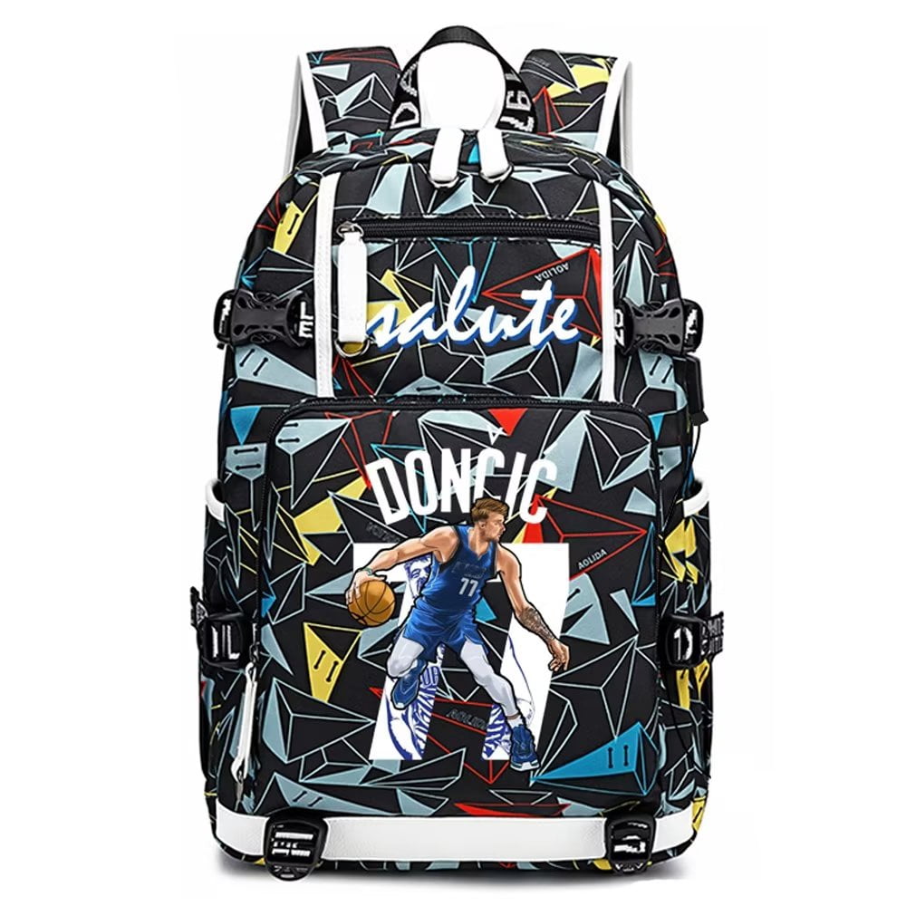 Basketball Doncic Fan Backpack | Multifunction Canvas Backpack For Men & Women, Style 3 - View #7