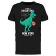 thumbnail image 1 of Basketball Player Dinosaur T-Shirt Men -Image by Shutterstock, Male 3X-Large, 1 of 2