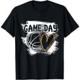 thumbnail image 1 of Basketball Player Game Day Leopard Cheetah Basketball Fan T-Shirt, 1 of 4