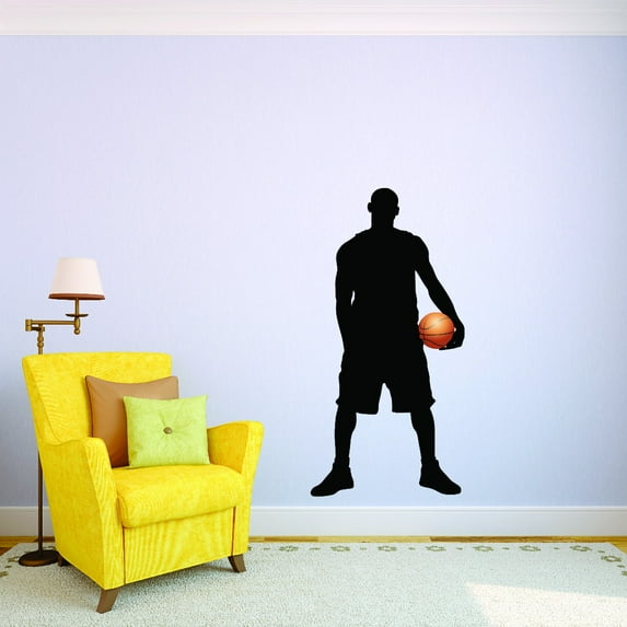 Basketball Player Gametime Kids Children Boys Bedroom Vinyl Wall Decal - 14x28 Inches