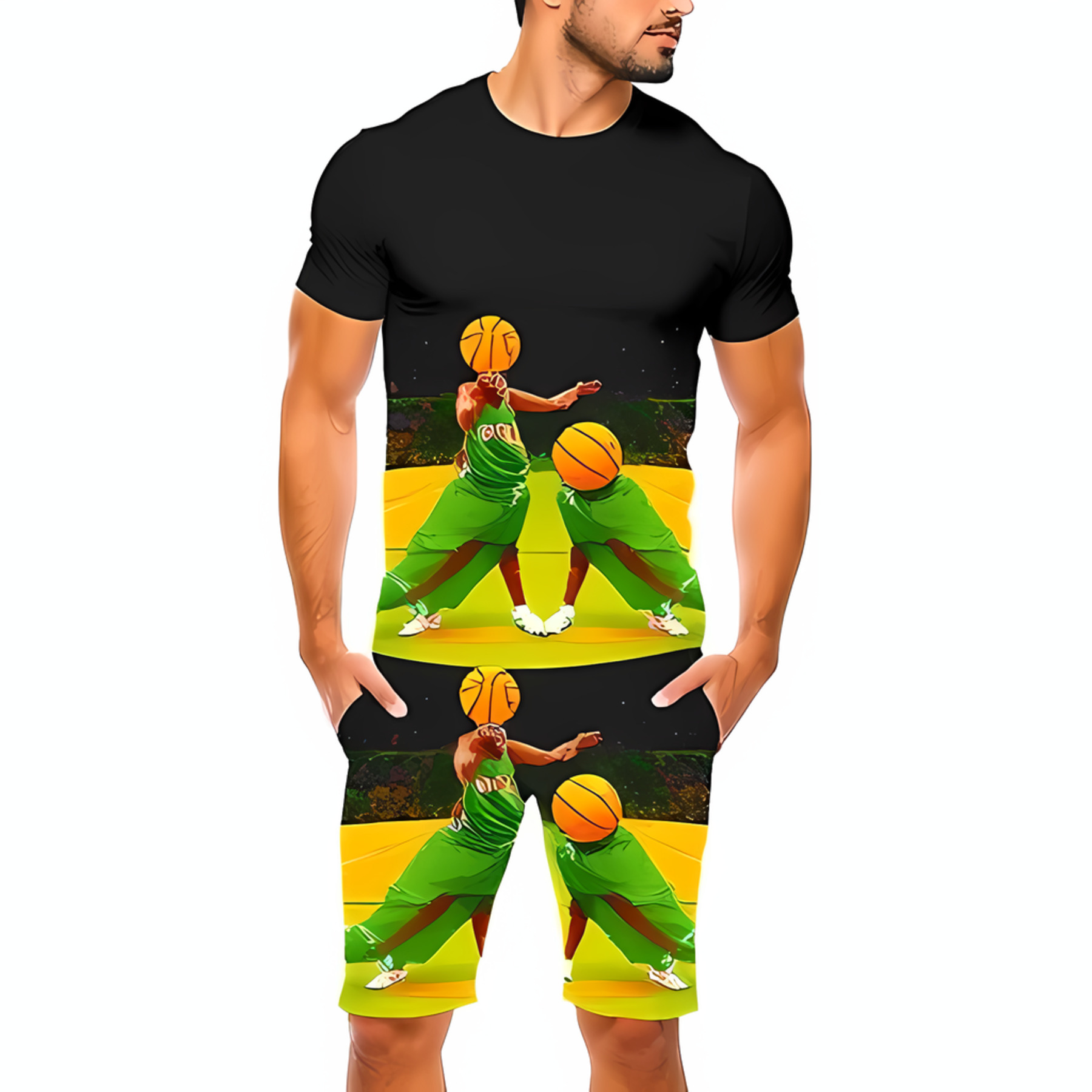 Bolsa Green Shorts Set main image 1