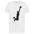 thumbnail image 1 of Basketball Player In The Air T-Shirt Men -Image by Shutterstock, Male 3X-Large, 1 of 2