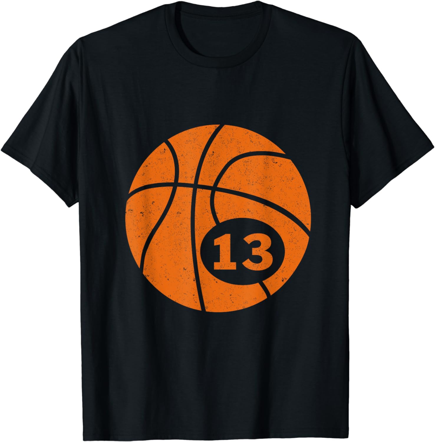 Basketball Player Jersey Number 13 Thirteen Graphic TShirt TShirt