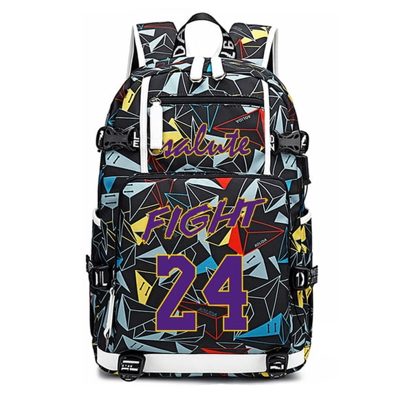 FANwenfeng Basketball KB24 Multifunction Backpack Travel Taptop Daypack Fans Bag For Men Women (M-1)