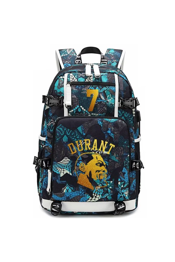 Basketball Player K-D Multifunction Backpack Travel Taptop Daypack Fans Bag For Men Women (LB-1)