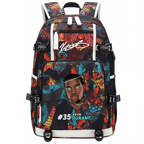 Basketball Player K-D Multifunction Backpack Travel Taptop Daypack Fans Bag For Men Women (R-3)