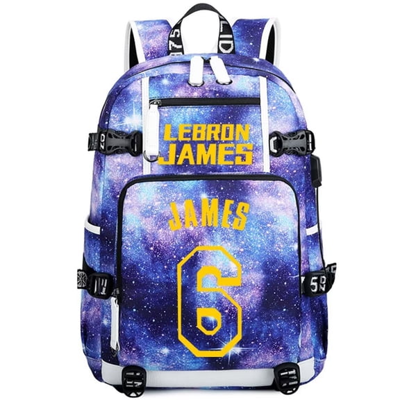 Basketball Player L-James Multifunction Backpack Travel Taptop Daypack Fans Bag For Men Women (SS-1)