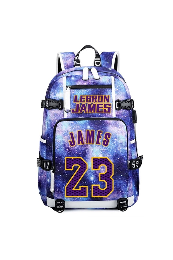 Basketball Player L-James Multifunction Backpack Travel Taptop Daypack Fans Bag For Men Women (SS-2)
