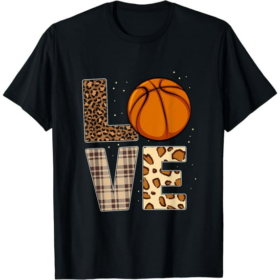 Basketball Player Leopard Cheetah Basketball Love Basketball T-Shirt