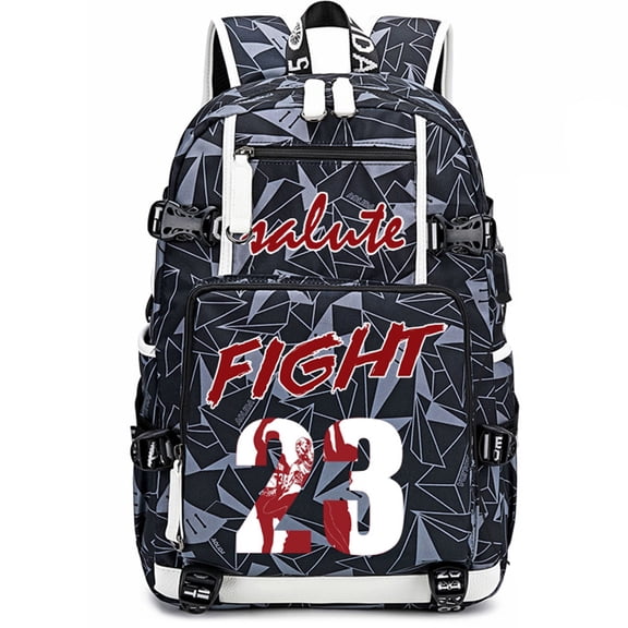 Basketball Player MJ23 Multifunction Backpack Travel Taptop Daypack Fans Bag For Men Women (G-3)