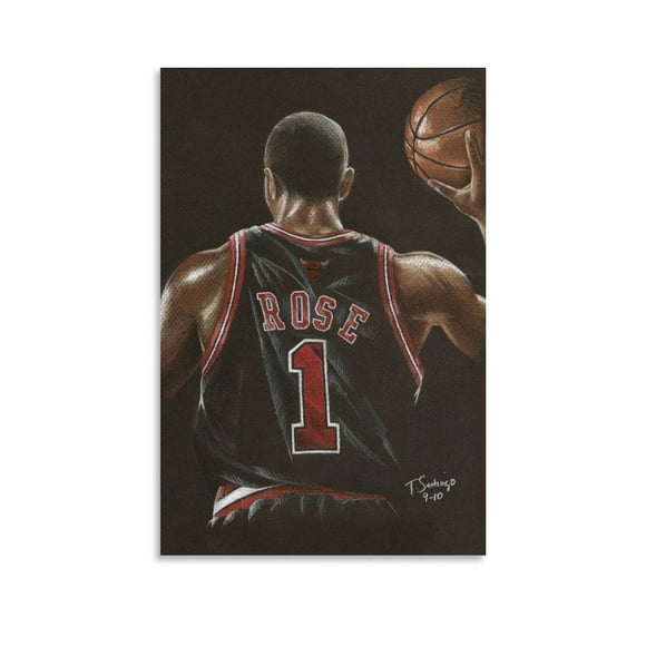 Basketball Player Poster Derrick Rose Picture (13) Gifts Canvas Painting Poster Wall Art Decorative Picture Prints Modern Decor 12x18inch(30x45cm)