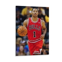 Basketball Player Poster Derrick Rose Picture (74) Artworks Canvas Poster Room Aesthetic Wall Art Prints Home Modern Decor Gifts 12x18inch(30x45cm)