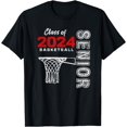 thumbnail image 1 of Basketball Player Senior Class of 2024 Graduation 2024 T-Shirt, 1 of 4