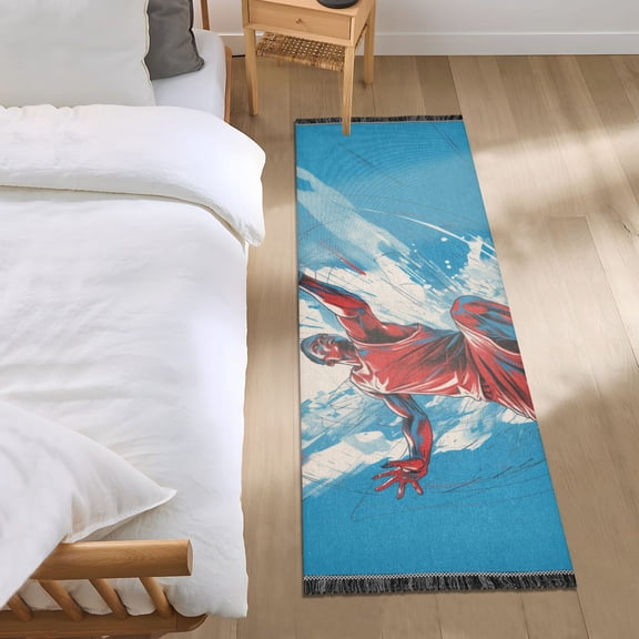 Basketball Player Slam Dunk Runner Area Rug 2x6 Soft Non-Slip Washable Bedside Carpet for Hallway Bedroom Living Room Home Decor