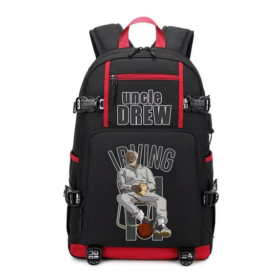 Basketball Player Star K-Irving Multifunction Colorful Mix Logo Backpack Casual Fans Laptop Daypack