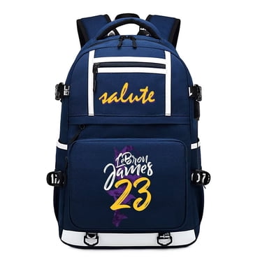 Basketball Fan Backpack - James Star Design, Multifunction Bookbag For School, Travel, Men & Women