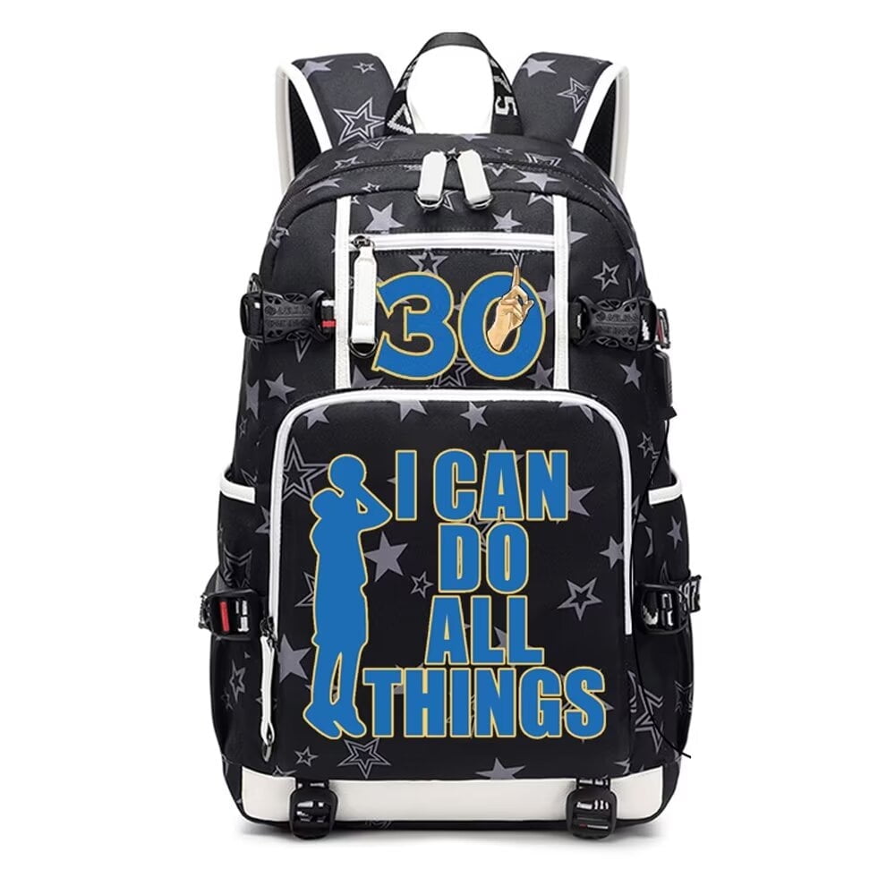 Basketball Player Star S Curry Multifunctional Pentagram Pattern Backpack Casual Fans Laptop Daypack Walmart