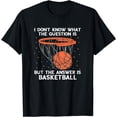 thumbnail image 1 of Basketball Player The Answer Basketball Team Basketball T-Shirt, 1 of 3