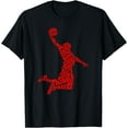 thumbnail image 1 of Basketball Player Typography Word Art Softstyle T-Shirt for Men Women Kids,Black Color,Size 3XL, 1 of 5