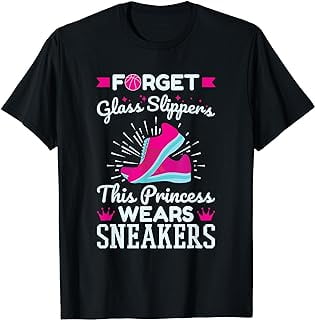 Basketball Player Women Girls Princess Wears Sneakers T-Shirt - Walmart.com