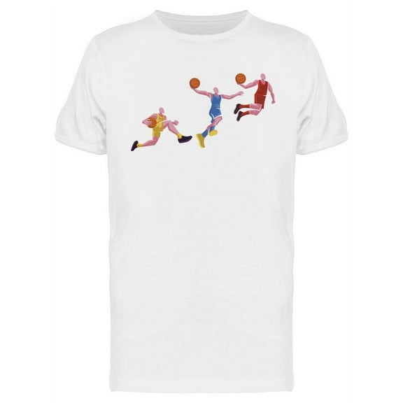 Basketball Players  T-Shirt Men -Image by Shutterstock, Male 3X-Large