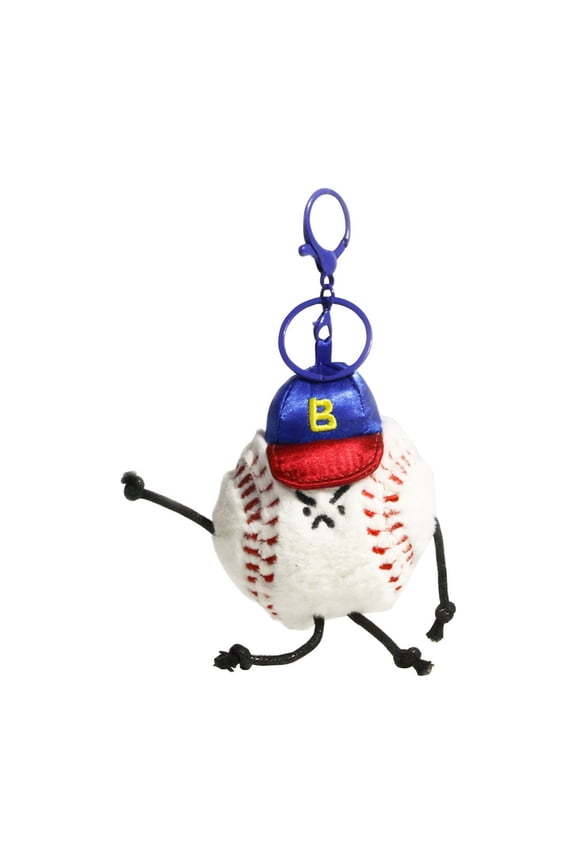 Basketball Plush,Key Chain,Sports Keychain Pendant,Basketball Keychain,Super Cute Sports Style Tennis Mini Book Bag Pendant Toy Car Keychain Accessory(White)