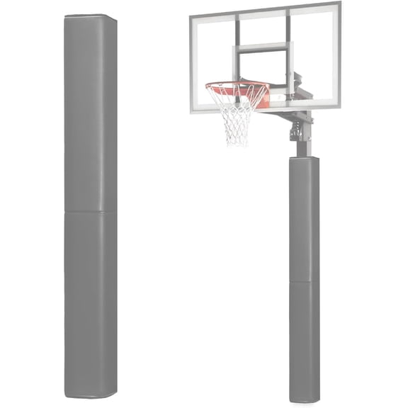 Basketball Pole Pad 72" Tall and 2"&4" Thick Fits 4"x4",5"x5",6"x6" Pole All-Weather Durable UV-Resistant Waterproof Square Basketball Pole Padding for Player Protection and Safety