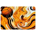thumbnail image 1 of Basketball Polyester Floor Carpet Door Carpet Non-Slip Machine Washable Floor Rug, 1 of 6