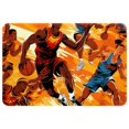thumbnail image 1 of Basketball Polyester Non-Slip Chair Mat Rug Outdoor Carpet Door Mat Machine Washable, 1 of 6