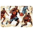 thumbnail image 1 of Basketball Polyester Non-Slip Machine Washable Floor Carpet Chair Mat Floor Rug, 1 of 6