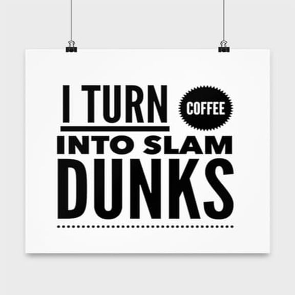 Basketball Poster ‚Äì Slam Dunks Wall Art, Perfect Gift for Basketball Lovers, 13x13