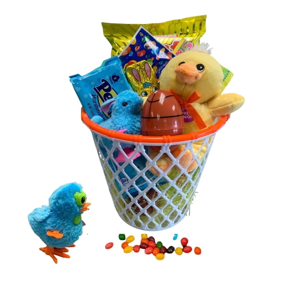 Clear Above Basketball Premade Easter Gift Basket for Boys Reusable 1 Pack