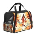thumbnail image 1 of Basketball Premium Pet Carrier Bag - Durable 900D Oxford Cloth Fabric with Sherpa Base - Secure & Comfortable Travel - 17x10x11.8 in - Ideal for Small Dogs & Cats, 1 of 7