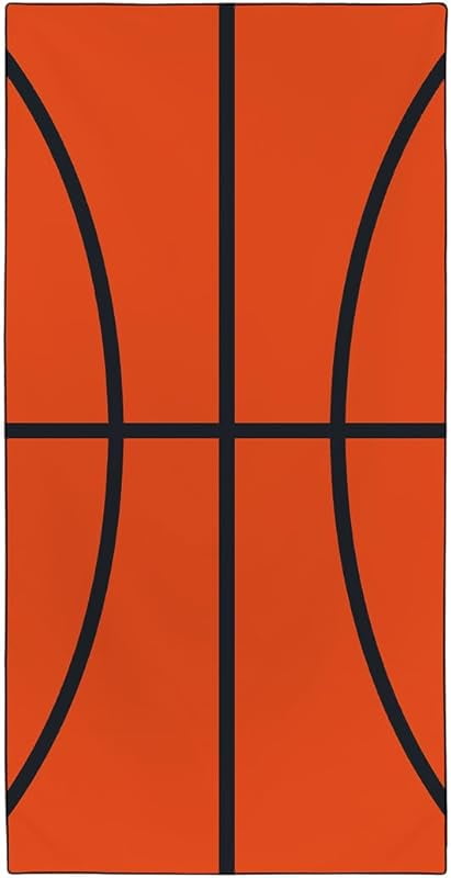 Basketball Printed Beach Towel Oversized 71x36IN Quick Dry Sand-Free Bath Towels for Swim Pool Camping Travel