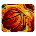 thumbnail image 1 of Basketball Printed Square Mousepad Desk Pad Desk Mat, 8.3x9.8 Inch, Non-Slip Rubber Bottom, Suitable for Office and Gaming, 1 of 6