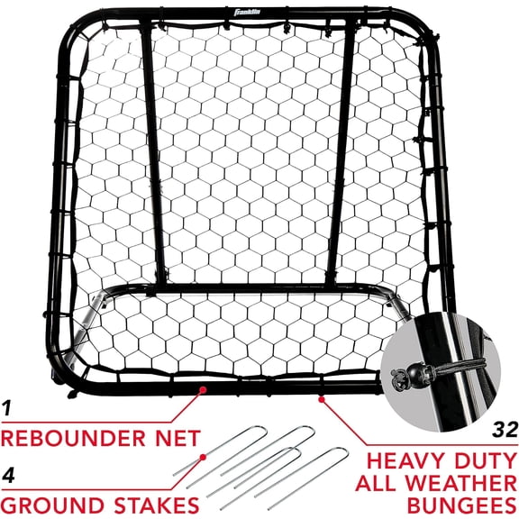 Basketball Rebounder Adjustable Portable  Back Training Aid Multi Sport Baseball Softball Soccer
