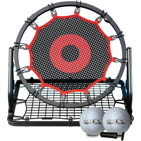 Basketball Rebounder Multi-Sport Training Rebound Net Basketball Return Attachment Suit for Soccer Ball Pickleball Baseball Passing Shooting Practice