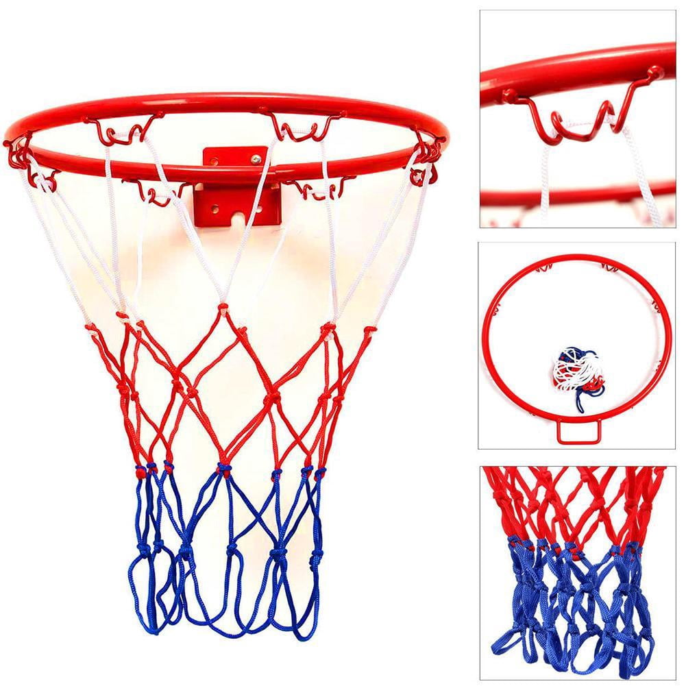 Basketball Rim Hoop Set Heavy Duty Steel Powder-Coated 12.6in Diameter ...