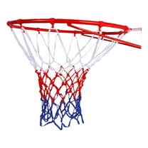 Basketball Rim Replacement Steel Portable Basketball Rim And Net With Screws Heavy Duty Weather Hanging Basketball Hoop For Indoor Outdoor Basketball Hoop Rim And Net