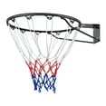 thumbnail image 1 of Basketball Rim, Wall Door Mounted Basketball Hoop, Heavy Duty Basketball Flex Rim Goal Replacement with Net and Double Spring, Standard 18" Indoor Outdoor Hanging Hoop for Adults, 1 of 9