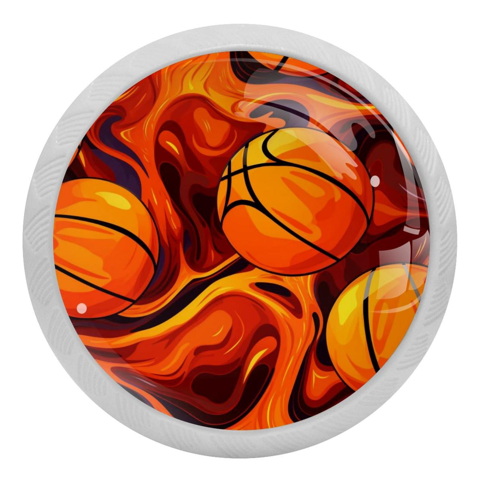 Basketball Round GlowintheDark Dresser Knobs Fluorescent Drawer