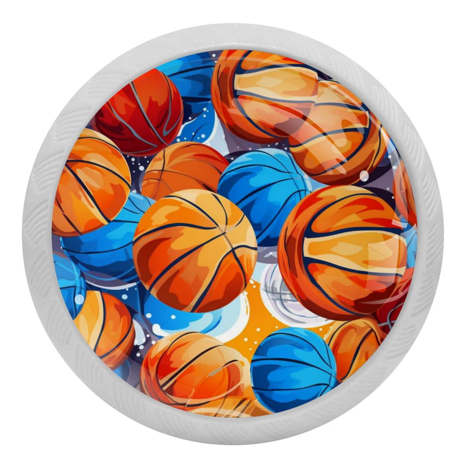 Basketball Round GlowintheDark Dresser Knobs Fluorescent Drawer