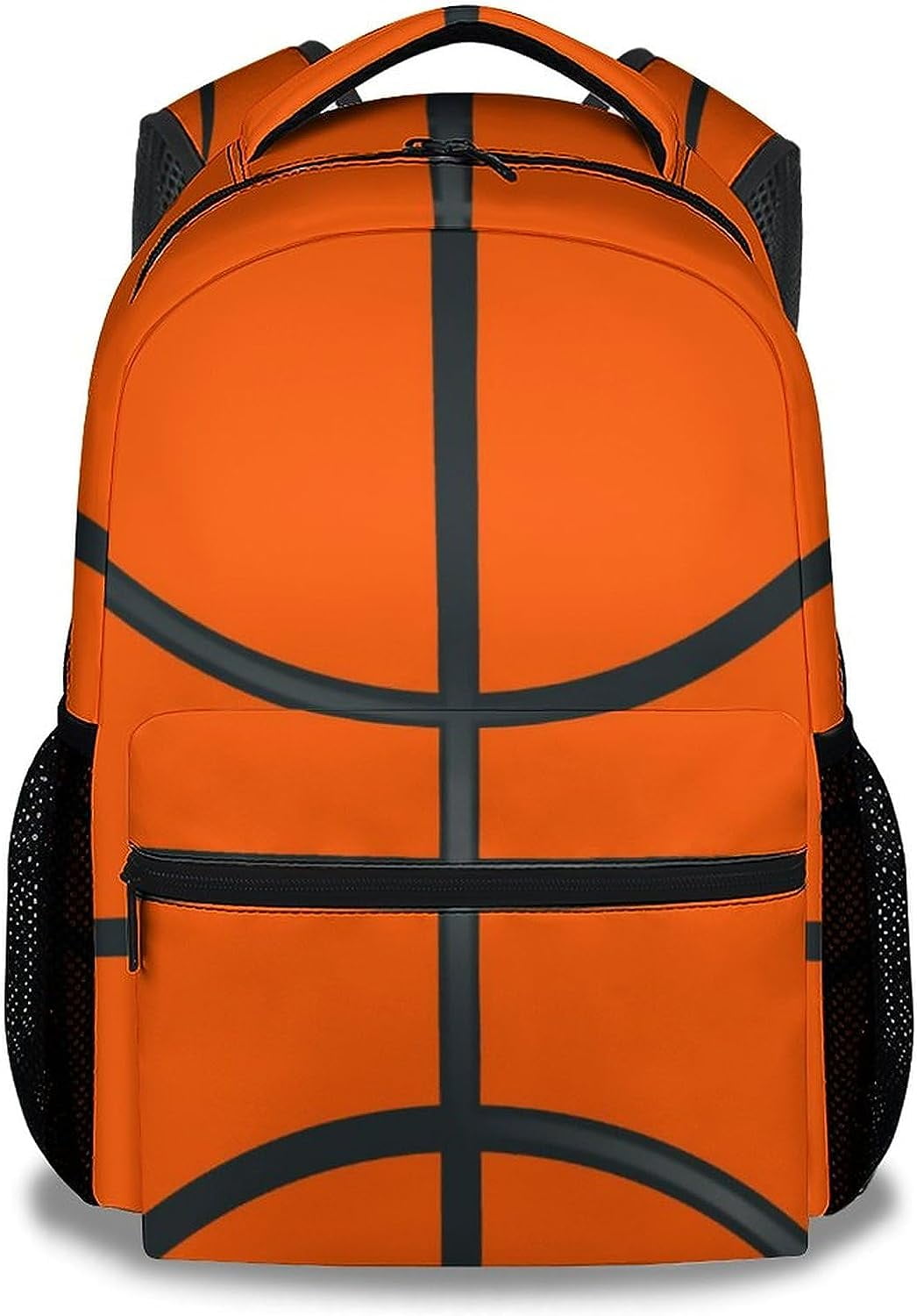 Basketball School Backpack for Boys 16 Inch Orange Backpacks for Kids Age 10 12 Cool Lightweight Bookbag for Travel Walmart