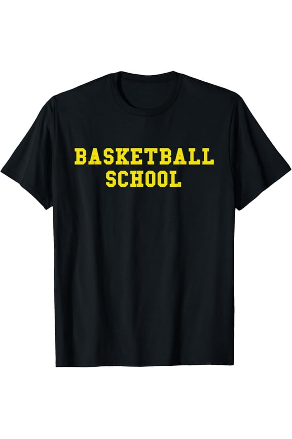 Basketball School Maize and Blue T T-Shirt