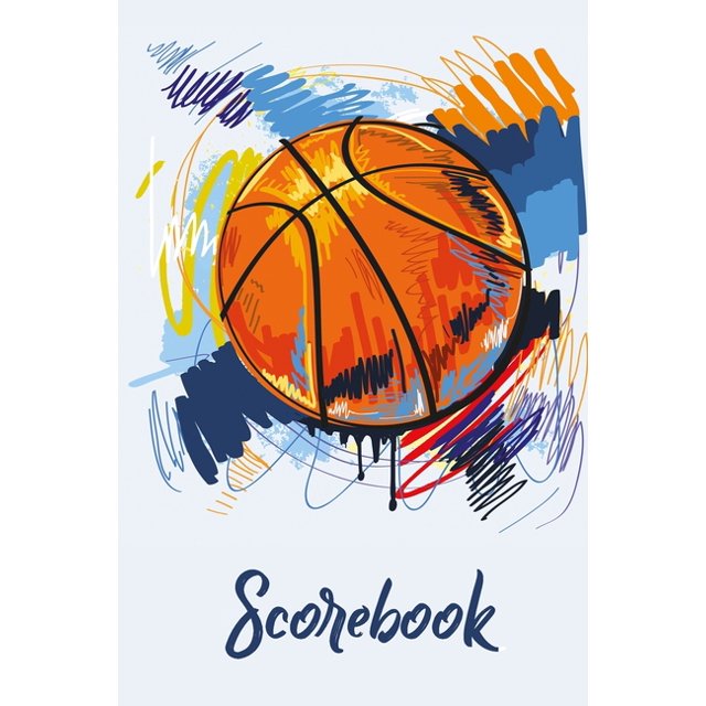Basketball Scorebook 24 Games with over 20 Players 6x9 inch Matt