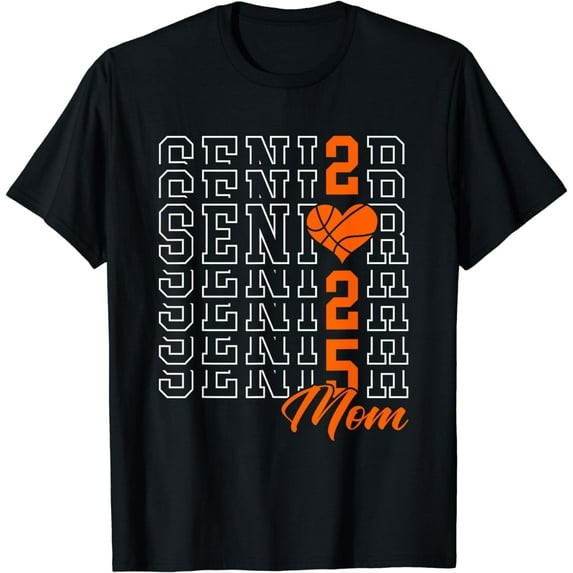 Basketball Senior Mom Graduation Class of 2025 Senior 25 T-Shirt