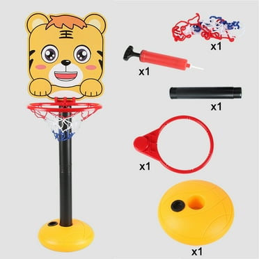 Basketball Set Stand Adjust Heights 39.4Inch Max with Basketball Indoor Outdoor for Kids
